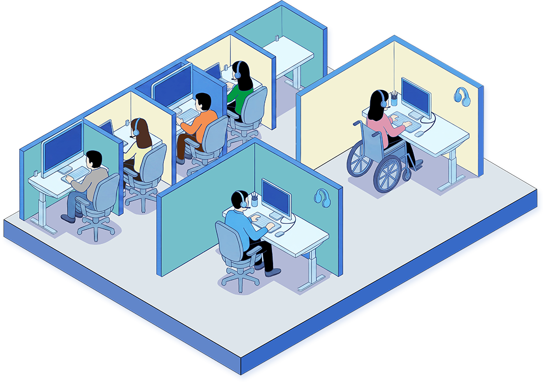 職場のイラスト